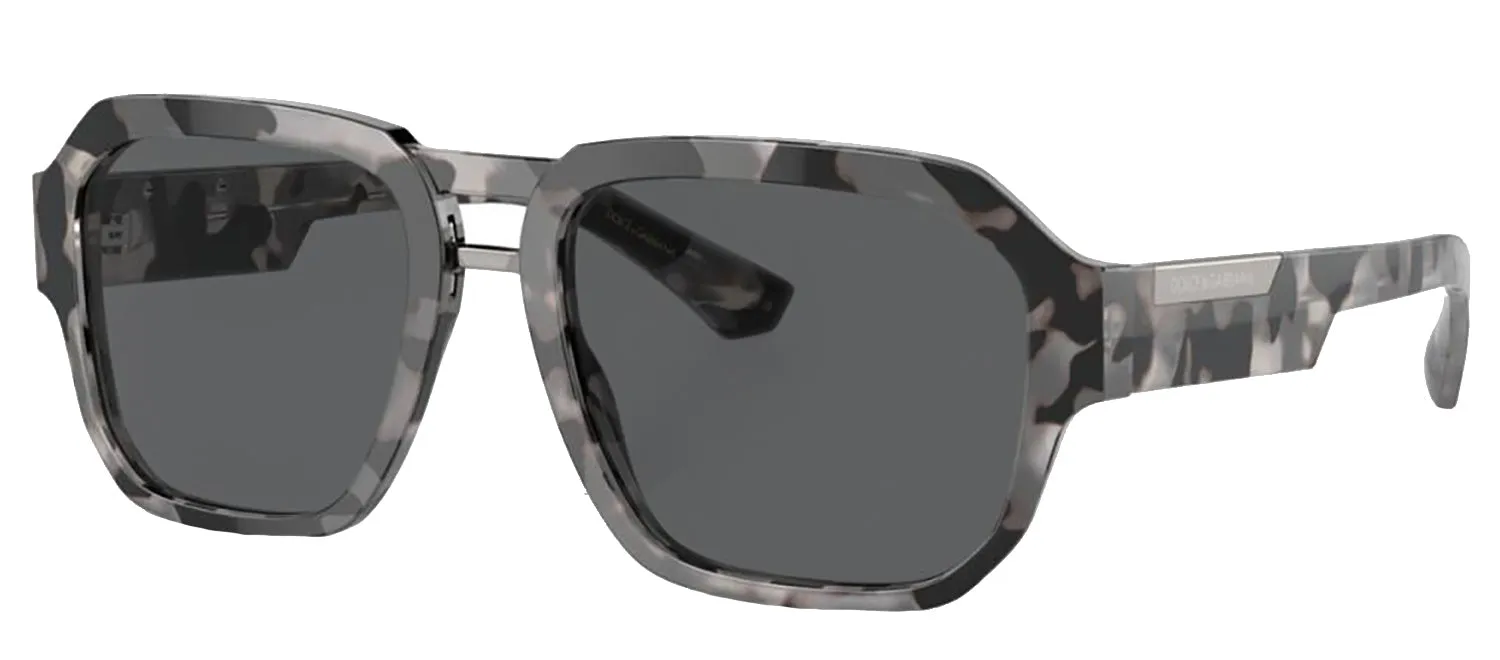 DOLCE & GABBANA DG 4464F 343587 Pilot Havana Grey Acetate Sunglasses with Dark Grey Lens sold by Gaffos product image thumbnail 2