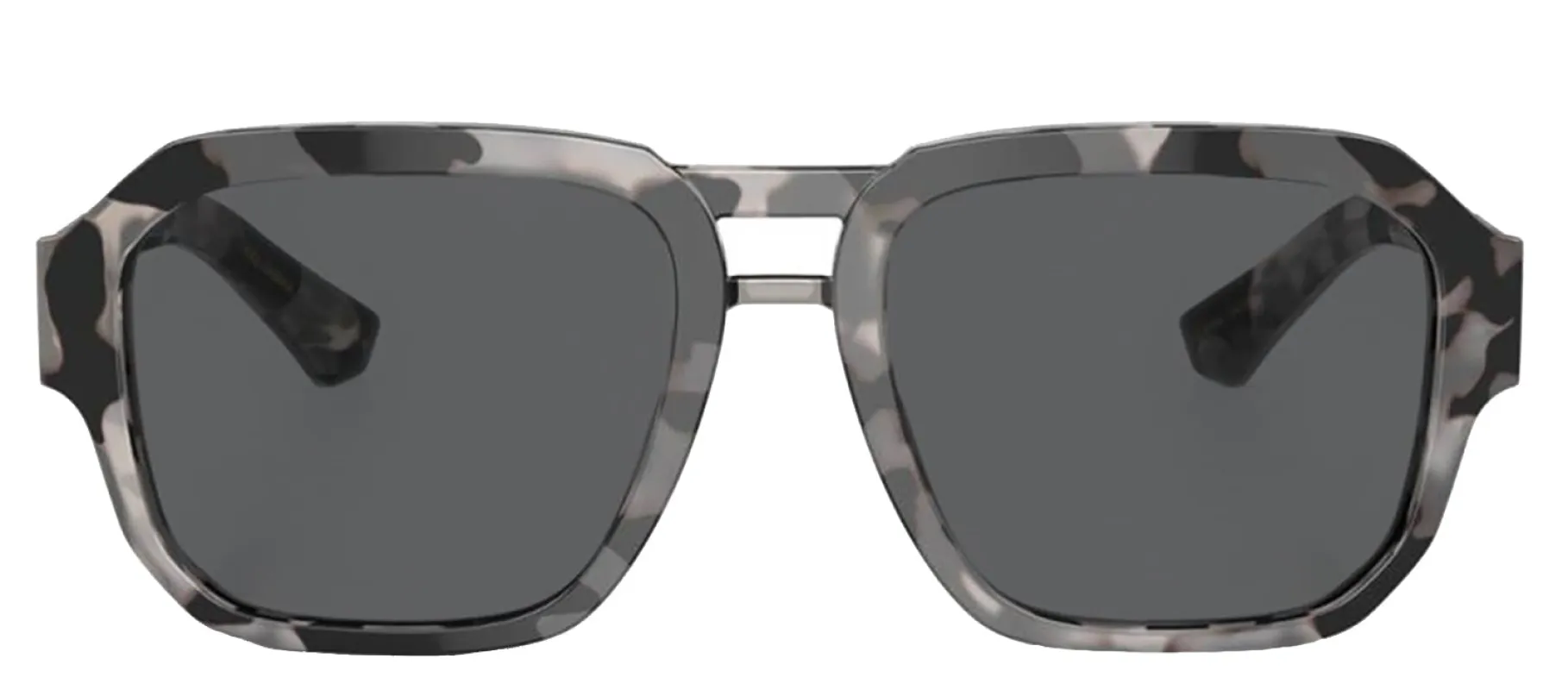 DOLCE & GABBANA DG 4464F 343587 Pilot Havana Grey Acetate Sunglasses with Dark Grey Lens sold by Gaffos