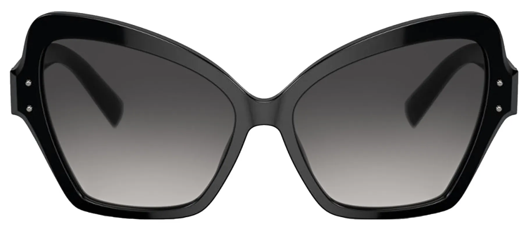 DOLCE & GABBANA DG 4463F 501/8G Butterfly Black Acetate Sunglasses with Grey Gradient Lens sold by Gaffos