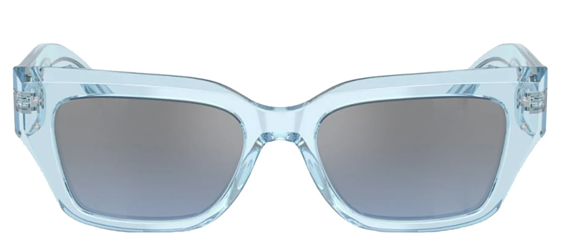 DOLCE & GABBANA DG 4462F 33227C Cat Eye Transparent Blue Acetate Sunglasses with Light Blue Mirror Silver Gradient Lens sold by Gaffos