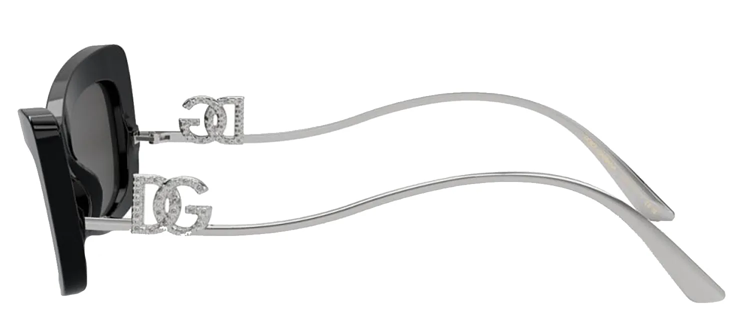 DOLCE & GABBANA DG 4467B 501/87 Cat Eye Black Acetate Sunglasses with Dark Grey Lens sold by Gaffos product image thumbnail 3