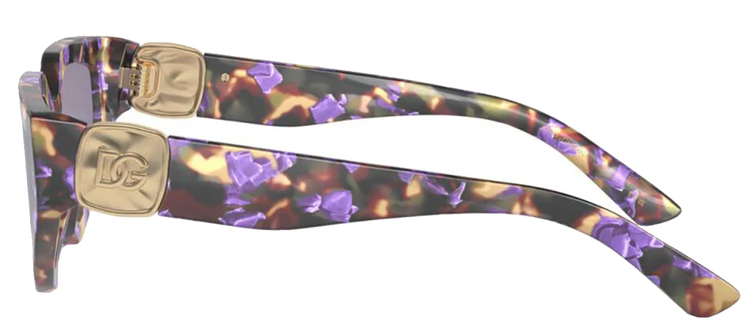 DOLCE & GABBANA DG 4469 3439/1 Butterfly Havana Blue Pearl Acetate Sunglasses with Grey Lens sold by Gaffos product image thumbnail 3