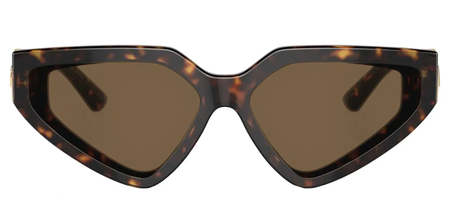DOLCE & GABBANA DG 4469F 502/73 Butterfly Havana Acetate Sunglasses with Dark Brown Lens sold by Gaffos
