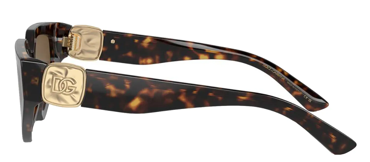 DOLCE & GABBANA DG 4469F 502/73 Butterfly Havana Acetate Sunglasses with Dark Brown Lens sold by Gaffos product image thumbnail 3