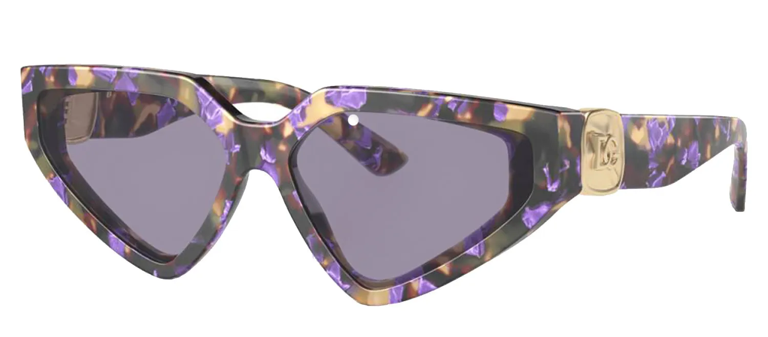 DOLCE & GABBANA DG 4469F 3439/1 Butterfly Havana Blue Pearl Acetate Sunglasses with Grey Lens sold by Gaffos product image thumbnail 2