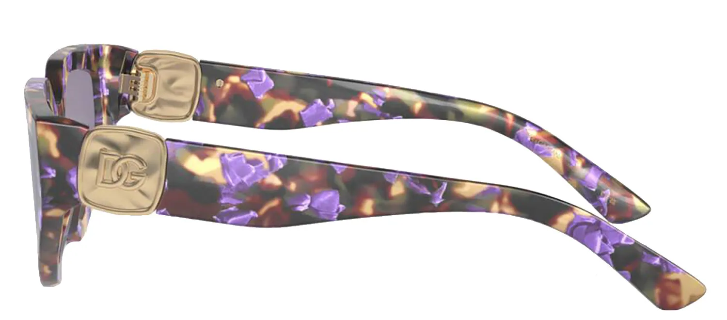 DOLCE & GABBANA DG 4469F 3439/1 Butterfly Havana Blue Pearl Acetate Sunglasses with Grey Lens sold by Gaffos product image thumbnail 3