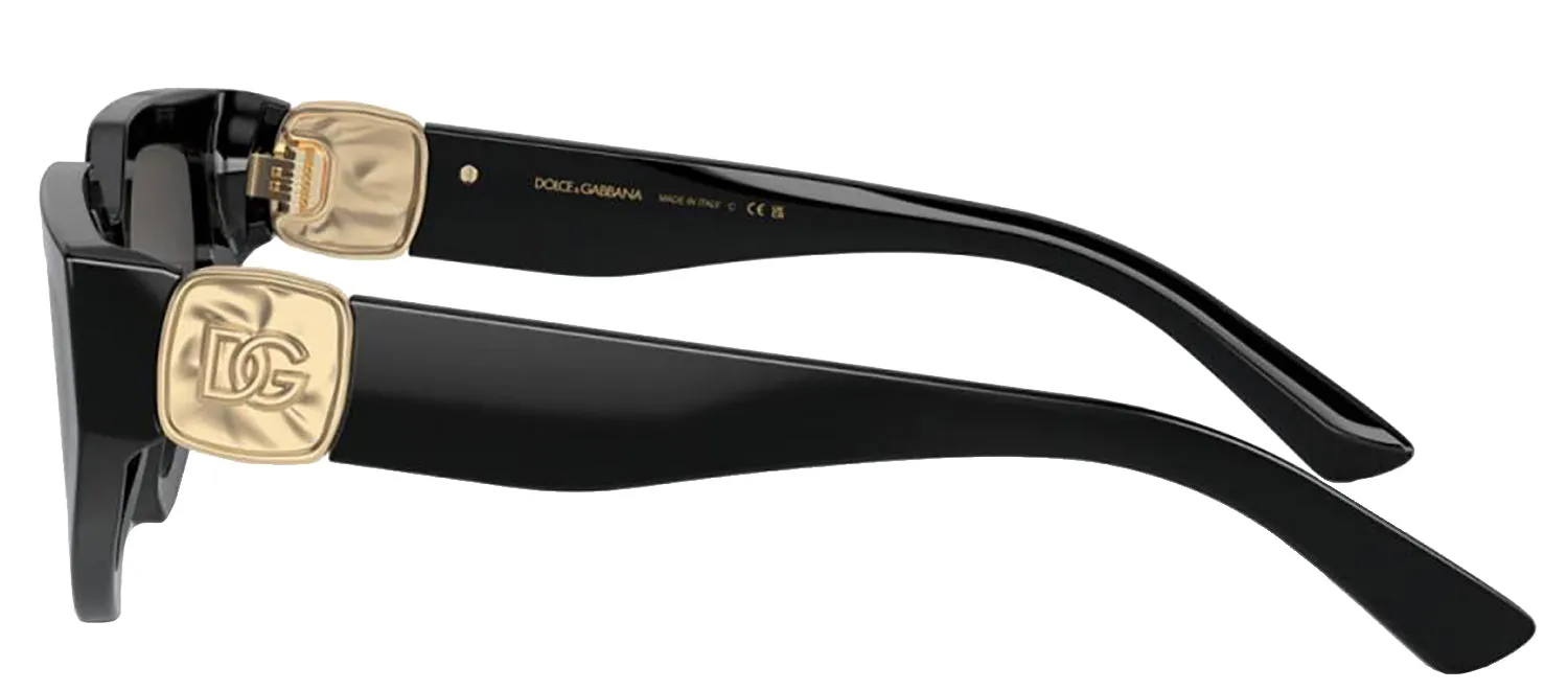 DOLCE & GABBANA DG 4469 501/87 Butterfly Black Acetate Sunglasses with Dark Grey Lens sold by Gaffos product image thumbnail 3