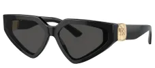 DOLCE & GABBANA DG 4469 501/87 Butterfly Black Acetate Sunglasses with Dark Grey Lens sold by Gaffos