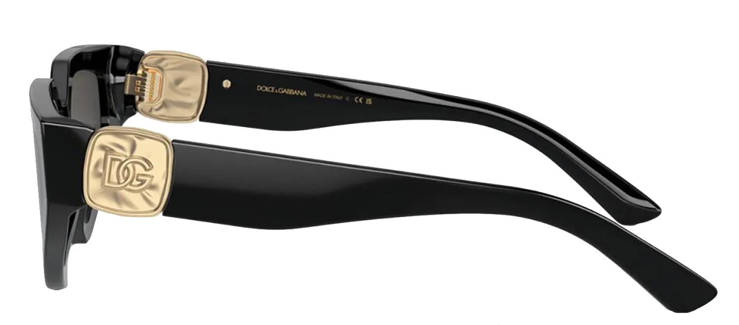 DOLCE & GABBANA DG 4469F 501/87 Butterfly Black Acetate Sunglasses with Dark Grey Lens sold by Gaffos product image thumbnail 3