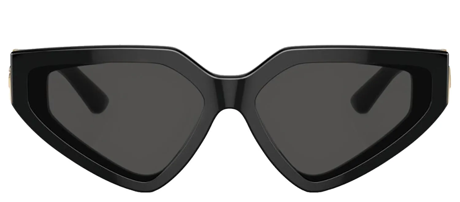 DOLCE & GABBANA DG 4469F 501/87 Butterfly Black Acetate Sunglasses with Dark Grey Lens sold by Gaffos