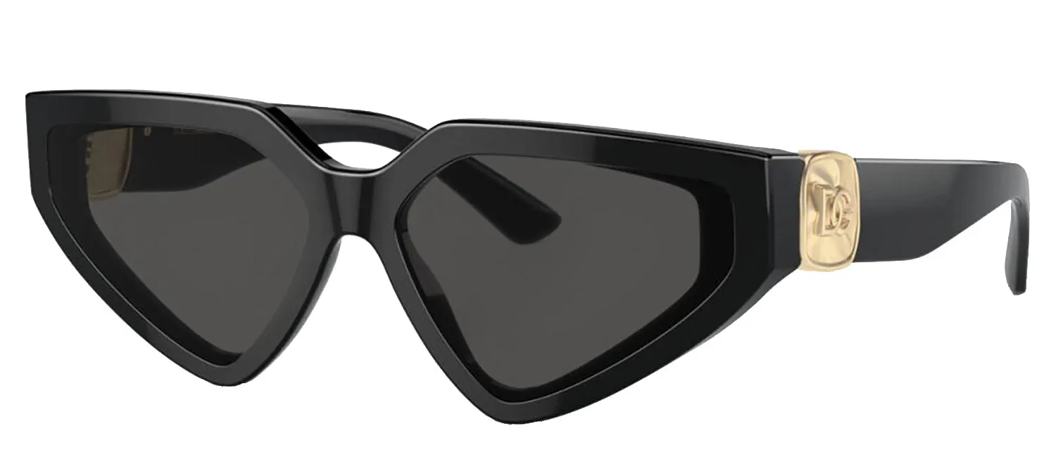 DOLCE & GABBANA DG 4469F 501/87 Butterfly Black Acetate Sunglasses with Dark Grey Lens sold by Gaffos product image thumbnail 2