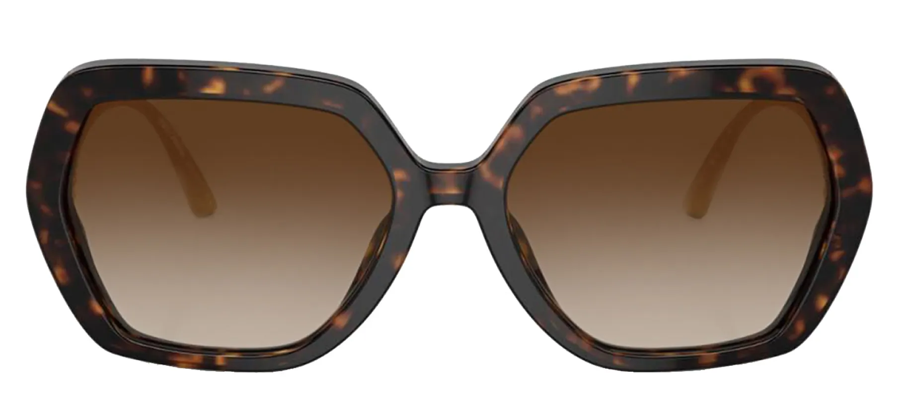 DOLCE & GABBANA DG 4468B 502/13 Irregular Havana Acetate Sunglasses with Gradient Brown Lens sold by Gaffos