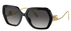 DOLCE & GABBANA DG 4468B 501/8G Irregular Black Acetate Sunglasses with Grey Gradient Lens sold by Gaffos
