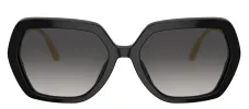 DOLCE & GABBANA DG 4468B 501/8G Irregular Black Acetate Sunglasses with Grey Gradient Lens sold by Gaffos