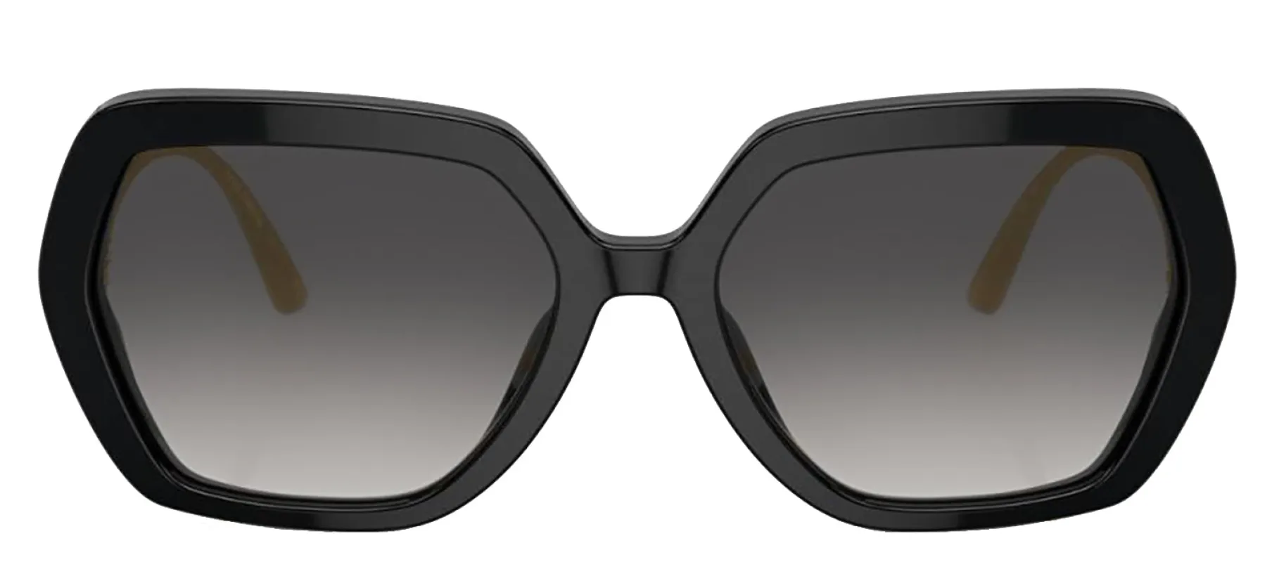 DOLCE & GABBANA DG 4468B 501/8G Irregular Black Acetate Sunglasses with Grey Gradient Lens sold by Gaffos