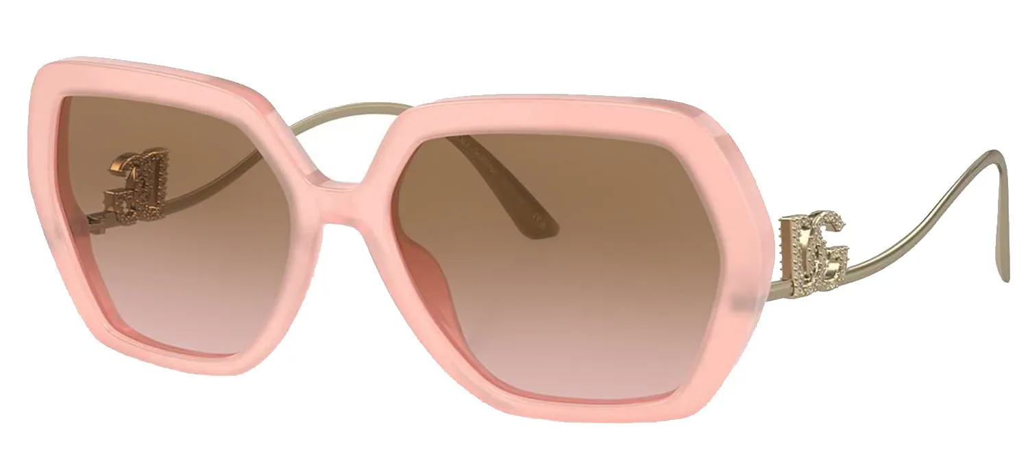 DOLCE & GABBANA DG 4468B 343611 Irregular Opal Rose Acetate Sunglasses with Pink Gradient Grey Lens sold by Gaffos product image thumbnail 2