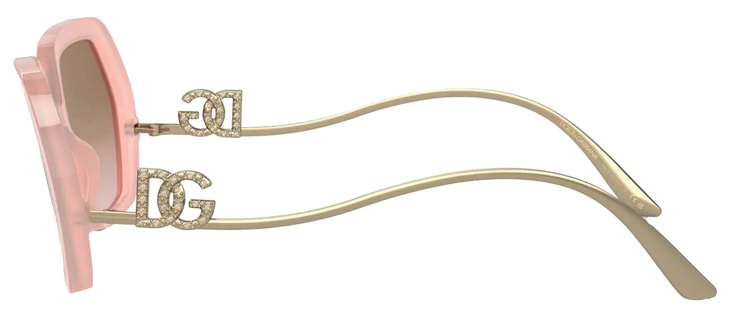 DOLCE & GABBANA DG 4468B 343611 Irregular Opal Rose Acetate Sunglasses with Pink Gradient Grey Lens sold by Gaffos product image thumbnail 3