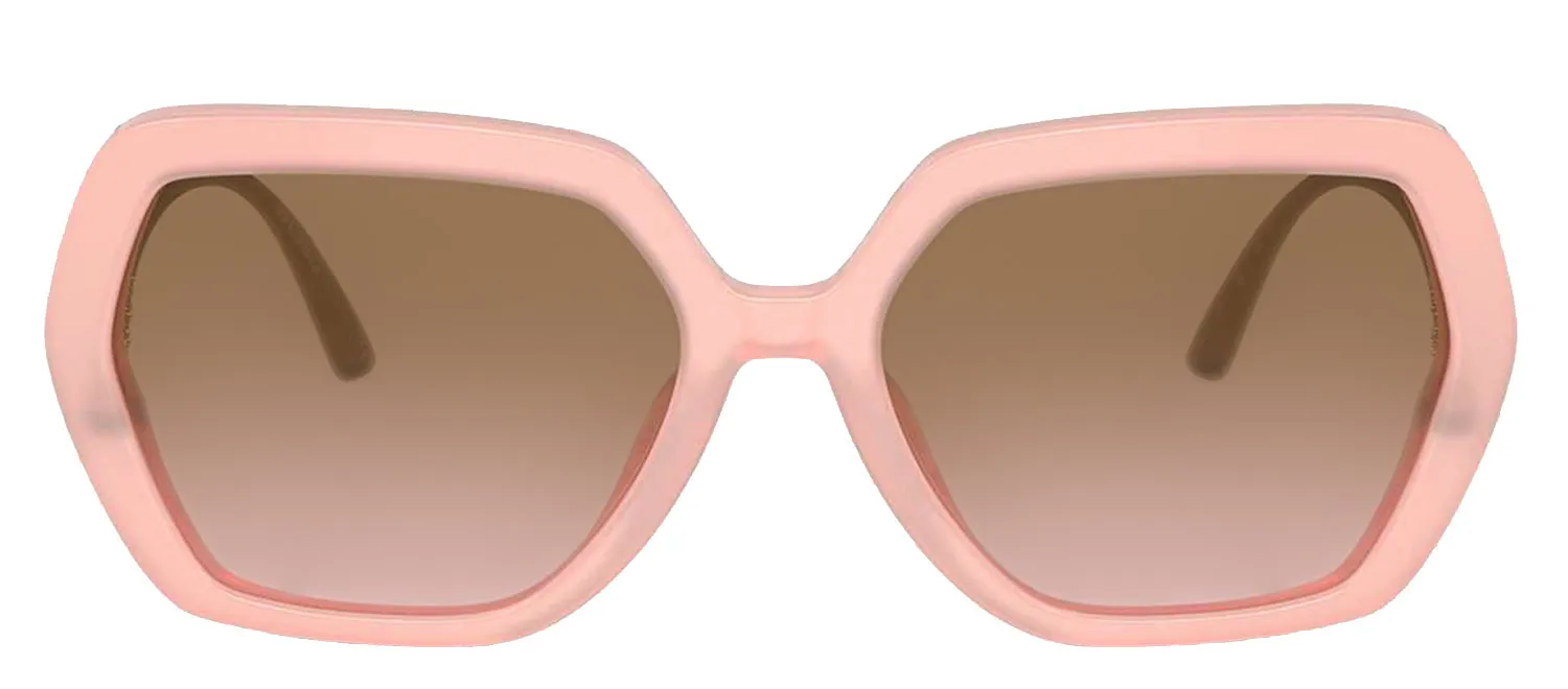 DOLCE & GABBANA DG 4468B 343611 Irregular Opal Rose Acetate Sunglasses with Pink Gradient Grey Lens sold by Gaffos
