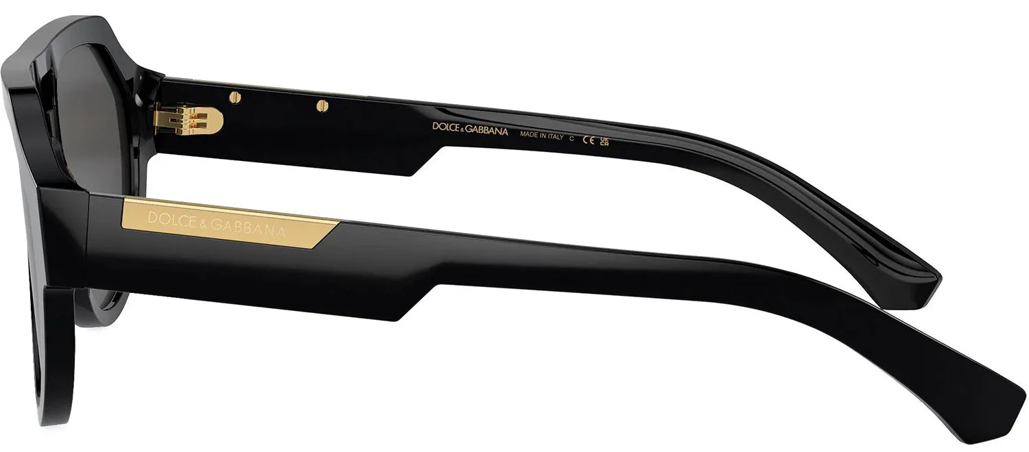 DOLCE & GABBANA DG 4466 501/87 Square Black Acetate Sunglasses with Dark Grey Lens sold by Gaffos product image thumbnail 3