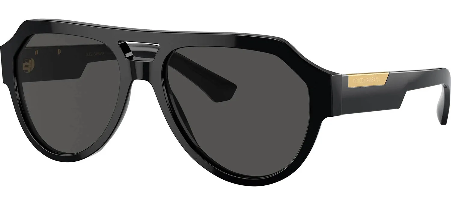DOLCE & GABBANA DG 4466 501/87 Square Black Acetate Sunglasses with Dark Grey Lens sold by Gaffos product image thumbnail 2