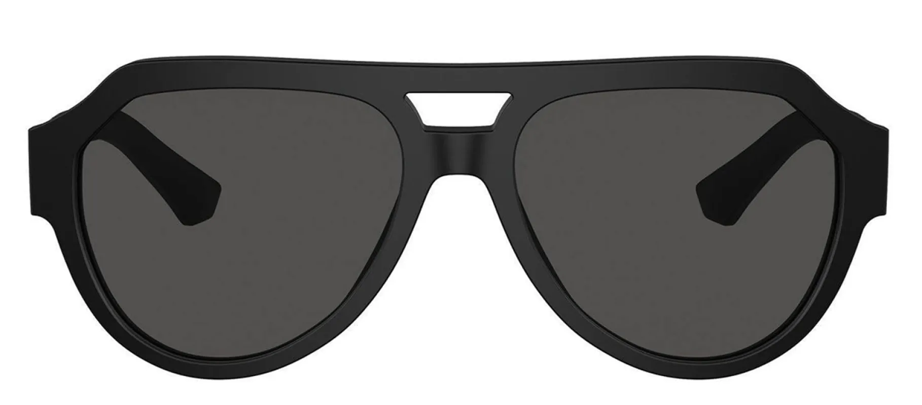 DOLCE & GABBANA DG 4466 25256G Square Matte Black Acetate Sunglasses with Grey Mirror Black Lens sold by Gaffos