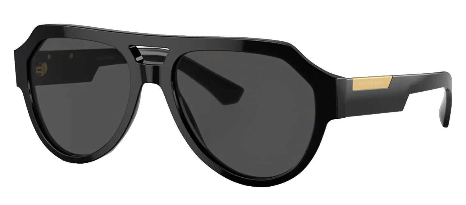 DOLCE & GABBANA DG 4466F 501/87 Square Black Acetate Sunglasses with Dark Grey Lens sold by Gaffos product image thumbnail 2