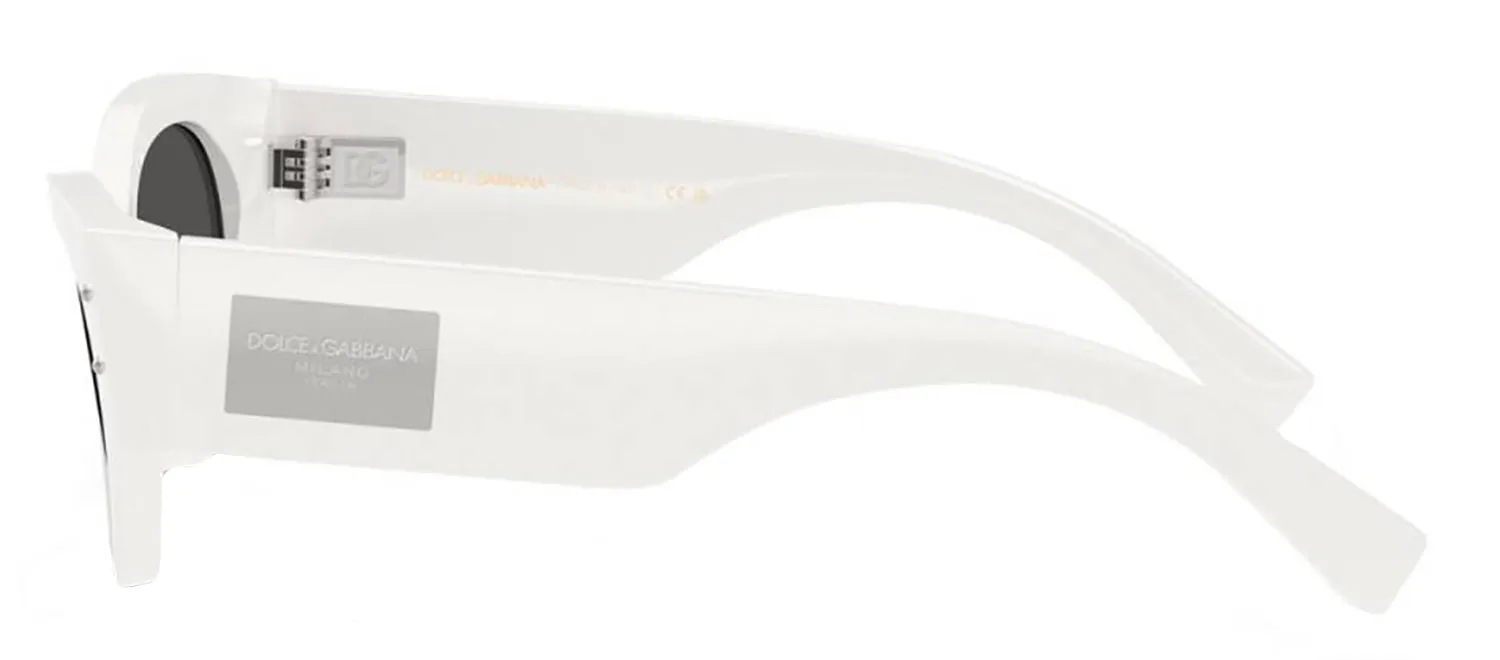 DOLCE & GABBANA DG 4480F 331287 Butterfly White Acetate Sunglasses with Dark Grey Lens sold by Gaffos product image thumbnail 3