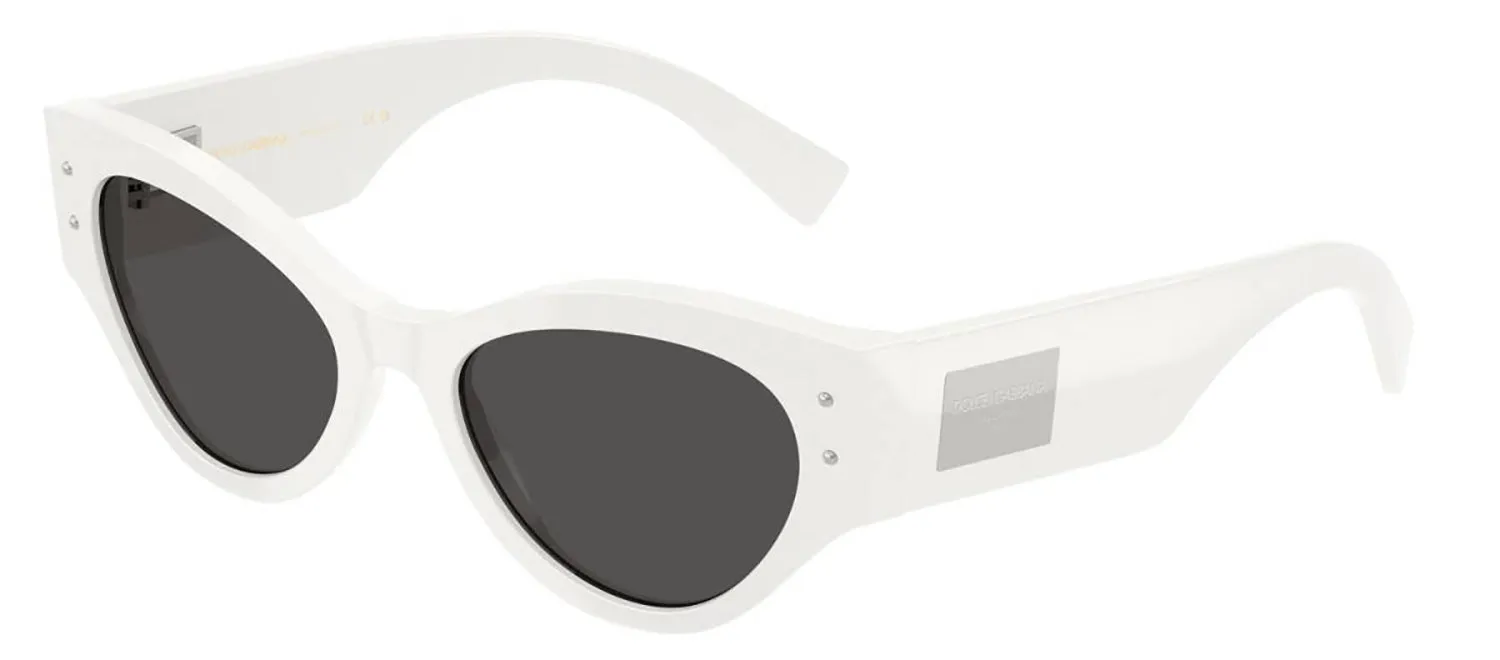 DOLCE & GABBANA DG 4480F 331287 Butterfly White Acetate Sunglasses with Dark Grey Lens sold by Gaffos product image thumbnail 2