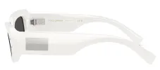 DOLCE & GABBANA DG 4479 331287 Rectangle White Acetate Sunglasses with Dark Grey Lens sold by Gaffos