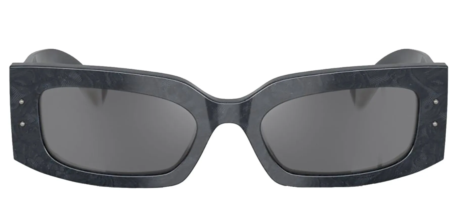 DOLCE & GABBANA DG 4479F 34416V Rectangle Grey Lace Acetate Sunglasses with Dark Grey Flash Silver Lens sold by Gaffos