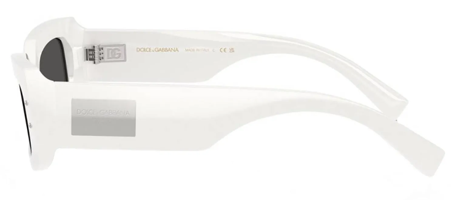 DOLCE & GABBANA DG 4479F 331287 Rectangle White Acetate Sunglasses with Dark Grey Lens sold by Gaffos product image thumbnail 3