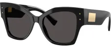 DOLCE & GABBANA DG 4478 501/87 Cat Eye Black Acetate Sunglasses with Dark Grey Lens sold by Gaffos