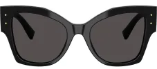 DOLCE & GABBANA DG 4478 501/87 Cat Eye Black Acetate Sunglasses with Dark Grey Lens sold by Gaffos