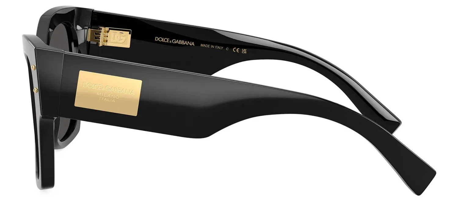 DOLCE & GABBANA DG 4478 501/87 Cat Eye Black Acetate Sunglasses with Dark Grey Lens sold by Gaffos product image thumbnail 3