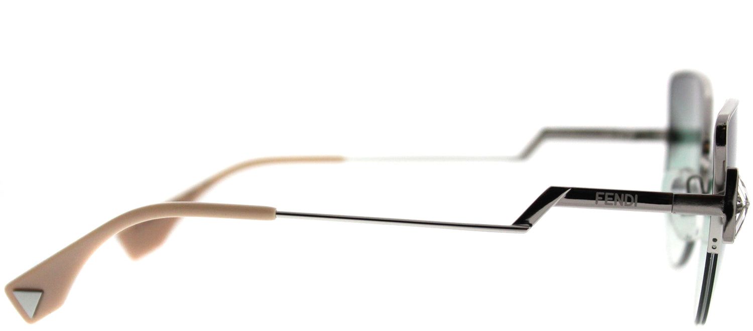 Fendi FF 0242S VGVS Cat-Eye Metal Silver Sunglasses with Green Violet Lens sold by Gaffos product image thumbnail 3