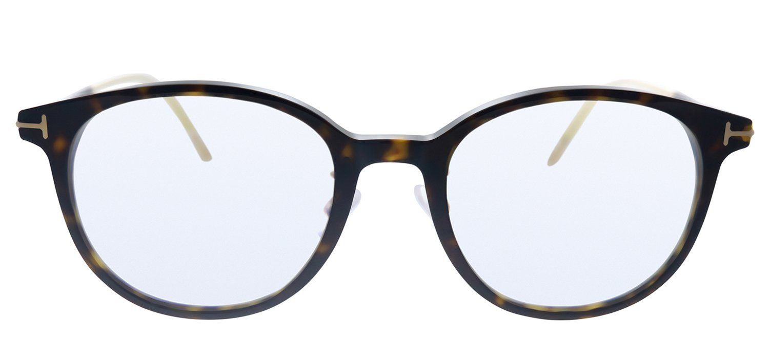 Tom Ford FT 5644DB 052 Oval Plastic Havana Eyeglasses with Demo Lens sold by Gaffos