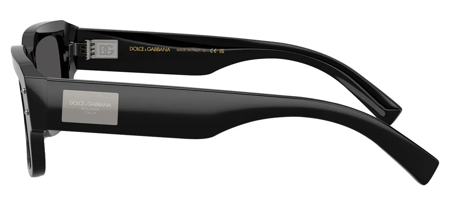 DOLCE & GABBANA DG 4483 501/87 Square Black Acetate Sunglasses with Dark Grey Lens sold by Gaffos product image thumbnail 3