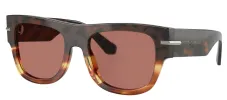 DOLCE & GABBANA DG 4484F 3438M6 Square Havana Warm Brown Acetate Sunglasses with Bordeaux Lens sold by Gaffos