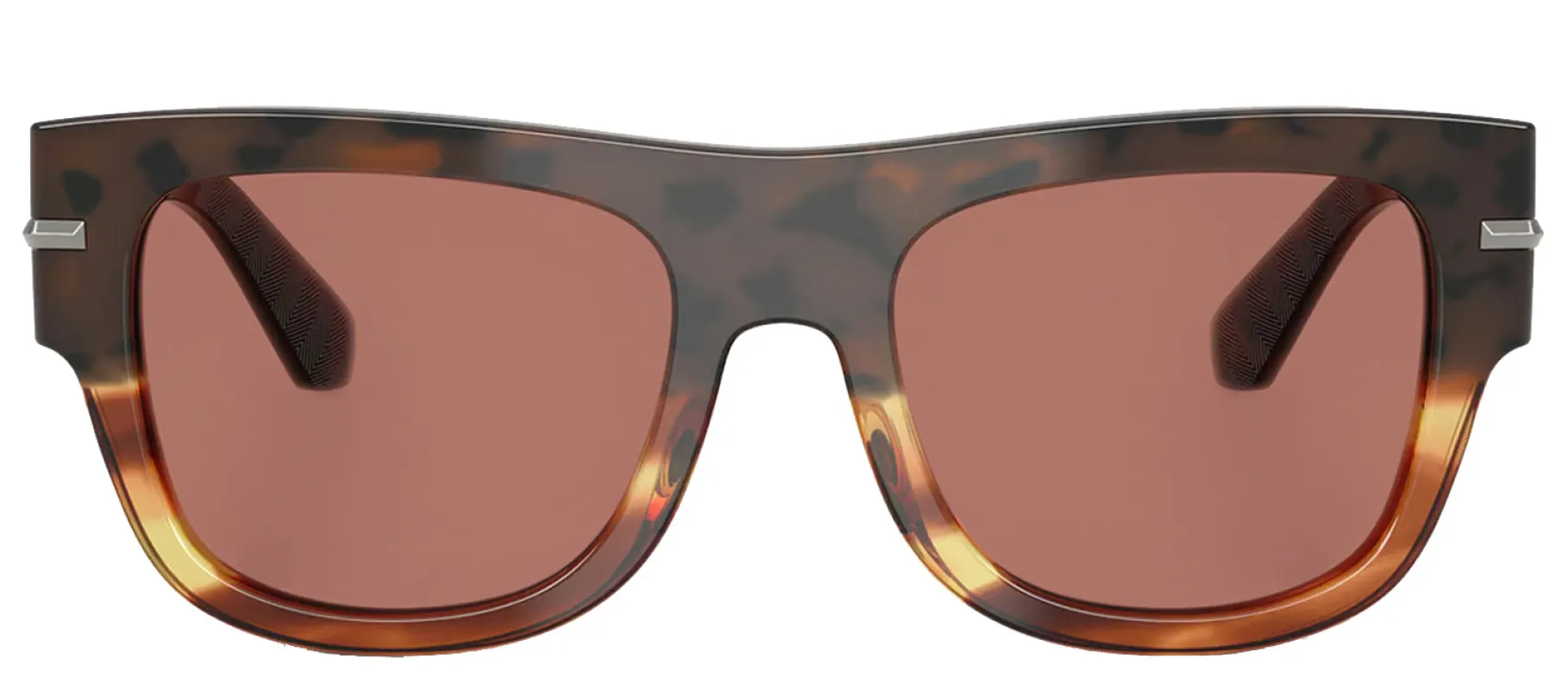 DOLCE & GABBANA DG 4484F 3438M6 Square Havana Warm Brown Acetate Sunglasses with Bordeaux Lens sold by Gaffos