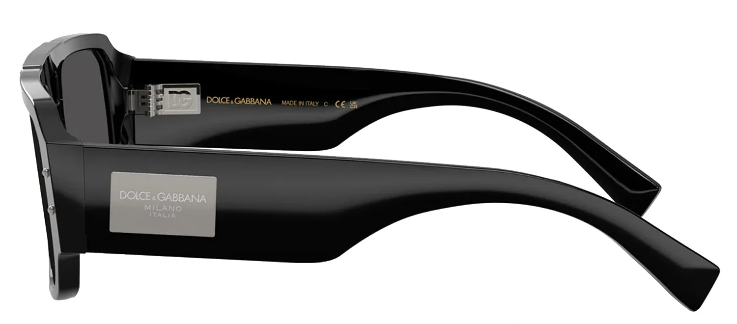 DOLCE & GABBANA DG 4482 501/87 Pilot Black Acetate Sunglasses with Dark Grey Lens sold by Gaffos product image thumbnail 3
