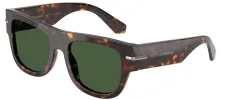 DOLCE & GABBANA DG 4484F 502/71 Square Havana Acetate Sunglasses with Dark Green Lens sold by Gaffos