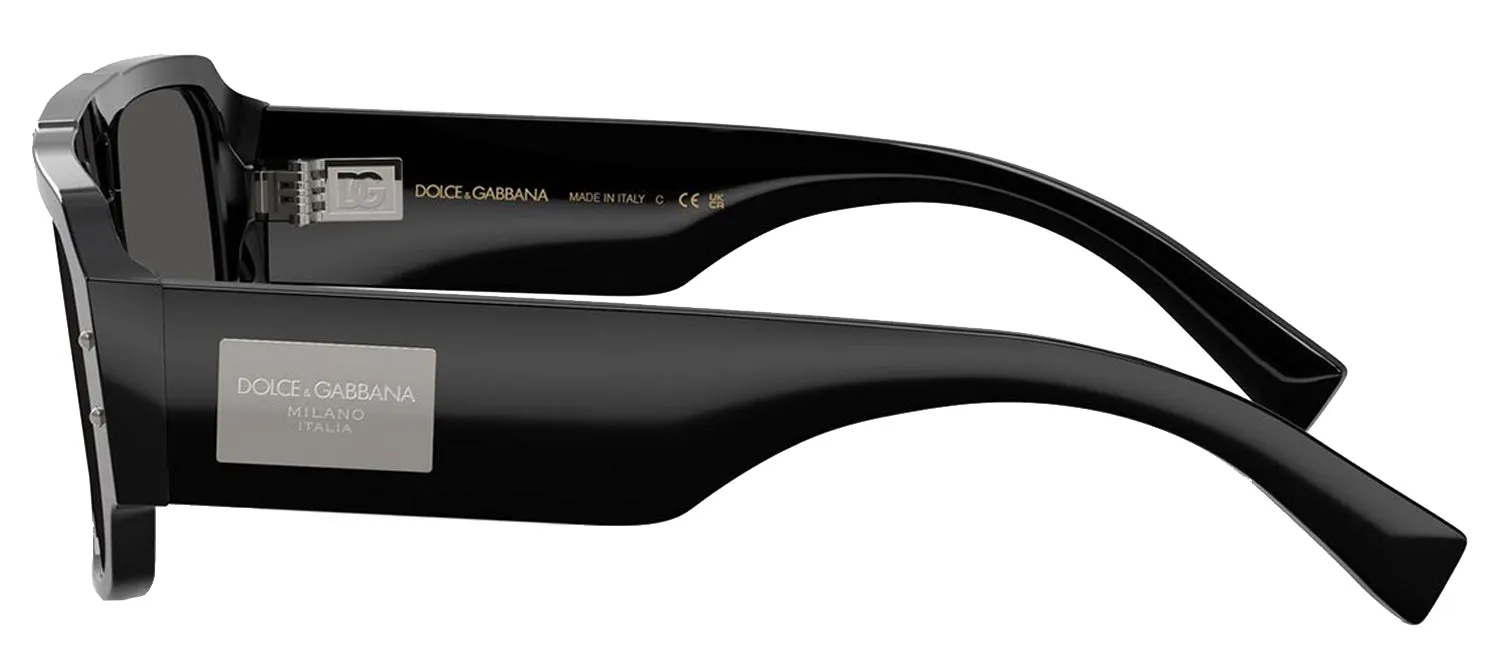 DOLCE & GABBANA DG 4482F 501/87 Pilot Black Acetate Sunglasses with Dark Grey Lens sold by Gaffos product image thumbnail 3