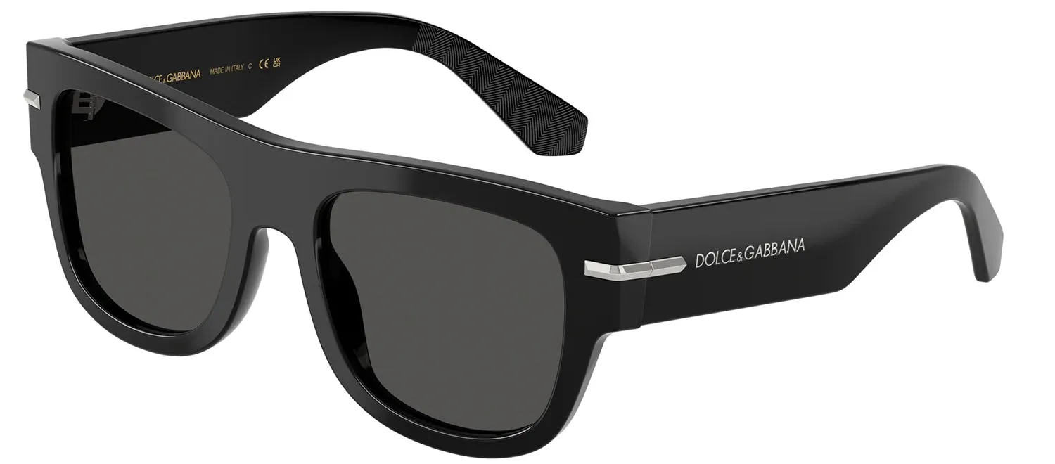 DOLCE & GABBANA DG 4484 501/87 Square Black Acetate Sunglasses with Dark Grey Lens sold by Gaffos product image thumbnail 2