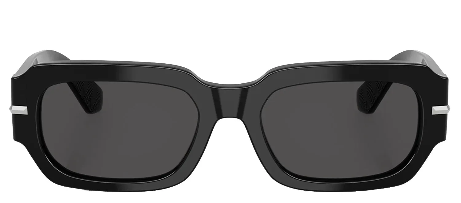 DOLCE & GABBANA DG 4485 501/87 Rectangle Black Acetate Sunglasses with Dark Grey Lens sold by Gaffos