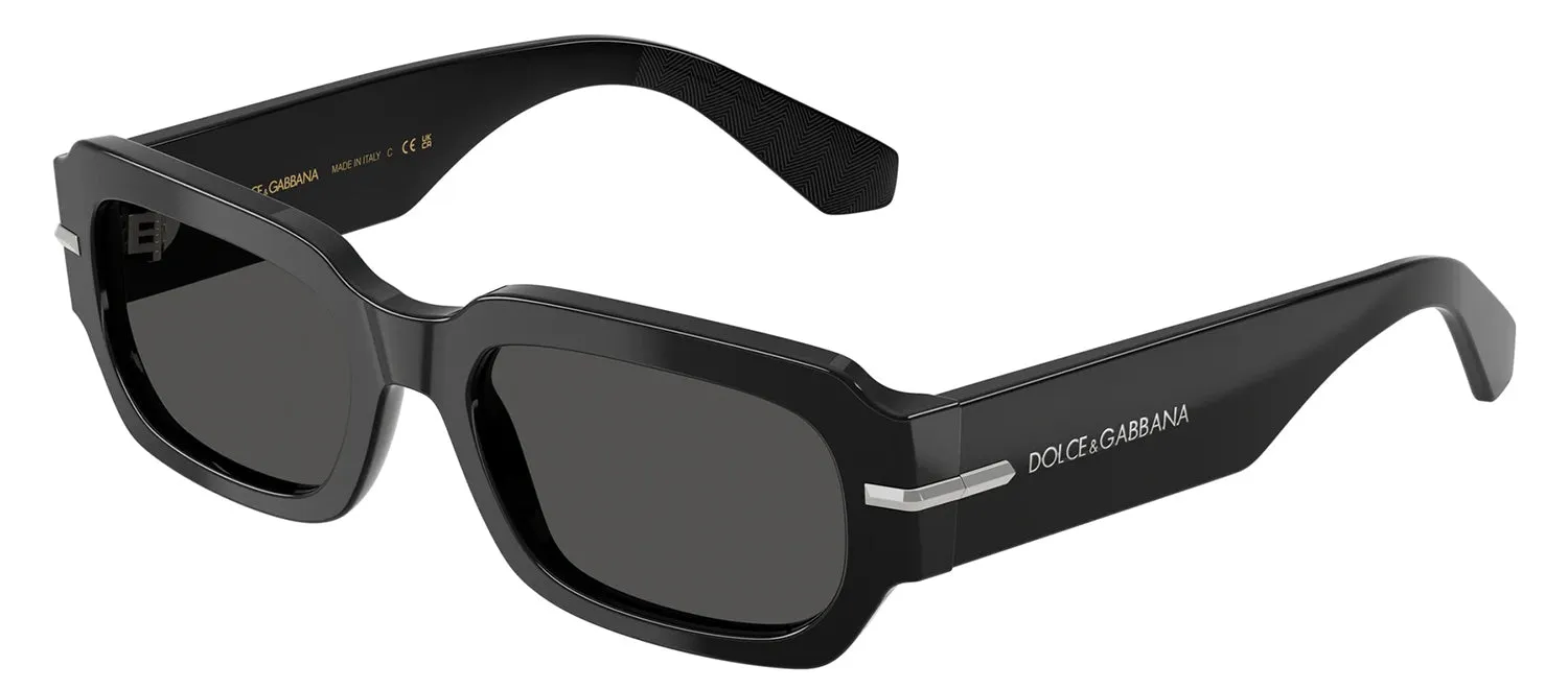 DOLCE & GABBANA DG 4485 501/87 Rectangle Black Acetate Sunglasses with Dark Grey Lens sold by Gaffos product image thumbnail 2