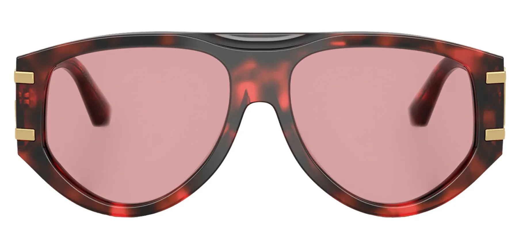 DOLCE & GABBANA DG 4499 335884 Pilot Red Havana Acetate Sunglasses with Light Violet Lens sold by Gaffos
