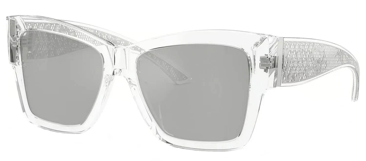 DOLCE & GABBANA DG 4493 31338V Square Crystal Acetate Sunglasses with Clear Mirror Silver Lens sold by Gaffos product image thumbnail 2