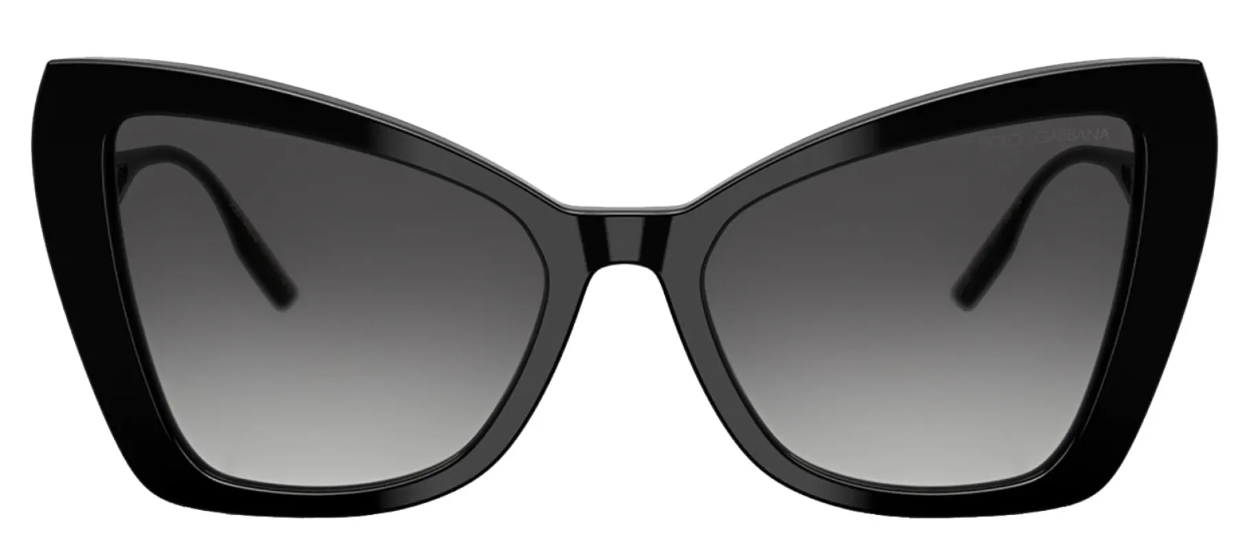 DOLCE & GABBANA DG 4489 501/8G Cat Eye Black Acetate Sunglasses with Grey Gradient Lens sold by Gaffos
