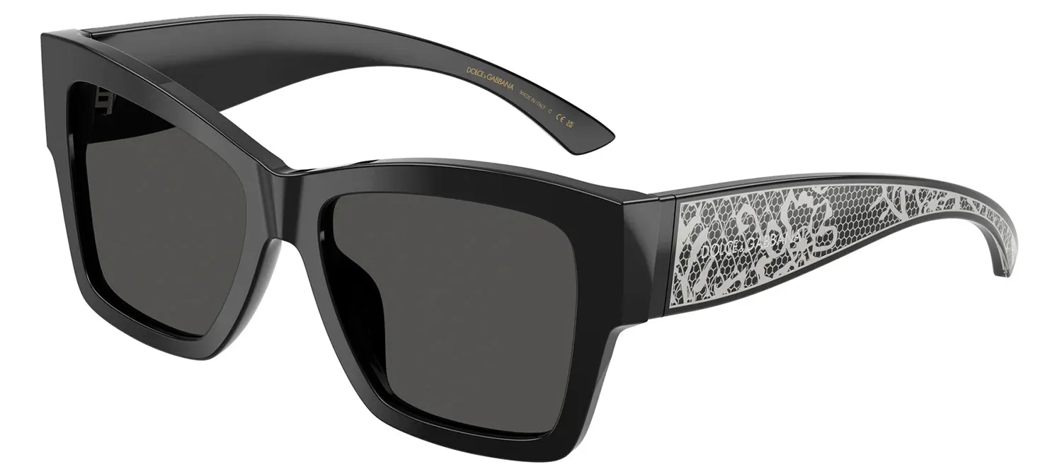 DOLCE & GABBANA DG 4493 501/87 Square Black Acetate Sunglasses with Dark Grey Lens sold by Gaffos product image thumbnail 2