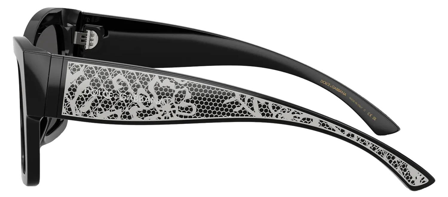 DOLCE & GABBANA DG 4493 501/87 Square Black Acetate Sunglasses with Dark Grey Lens sold by Gaffos product image thumbnail 3